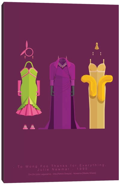 To Wong Foo, Thanks For Everything! Julie Newmar Canvas Art Print - Dramas Minimalist Movie Posters