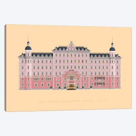 The Grand Budapest Hotel Canvas Print #FBI125} by Fred Birchal Canvas Wall Art