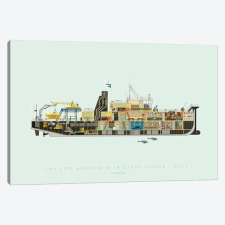 The Life Aquatic With Steve Zissou Canvas Print #FBI126} by Fred Birchal Canvas Artwork