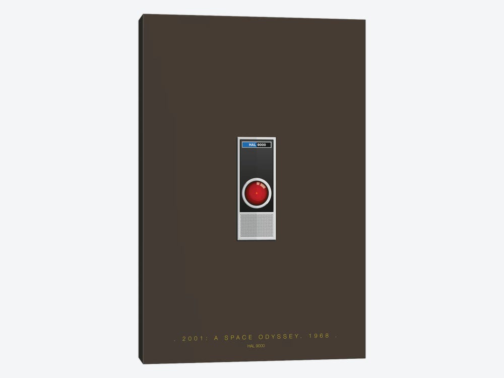 2001: A Space Odyssey (HAL 9000) by Fred Birchal 1-piece Canvas Print