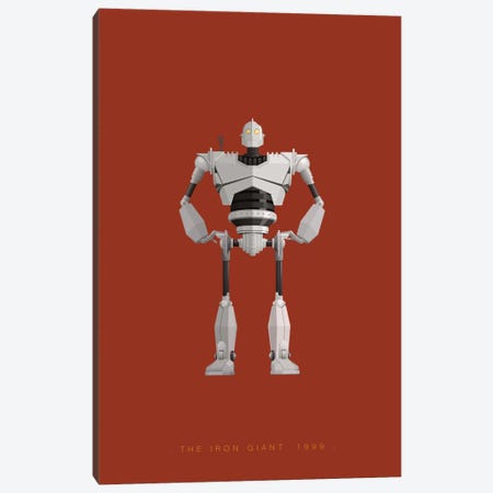 The Iron Giant Canvas Print #FBI146} by Fred Birchal Canvas Art