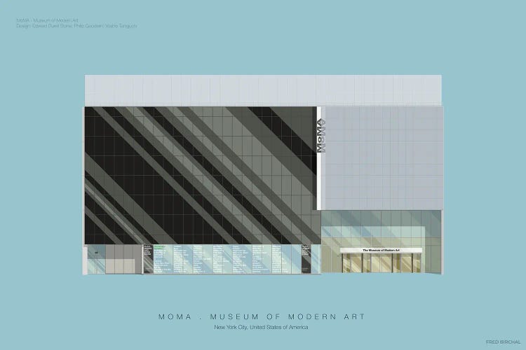 Museum Of Modern Art by Fred Birchal wall art
