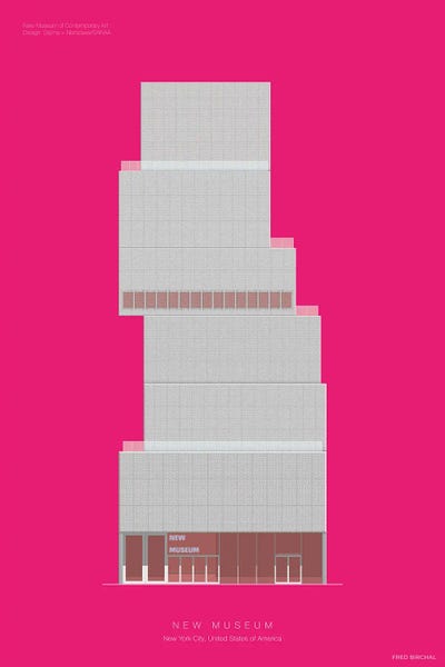 New Museum by Fred Birchal canvas print