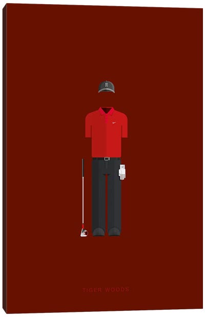Tiger Woods Canvas Art Print - Athlete & Coach Art