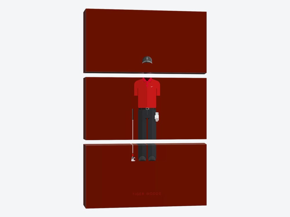 Tiger Woods by Fred Birchal 3-piece Art Print