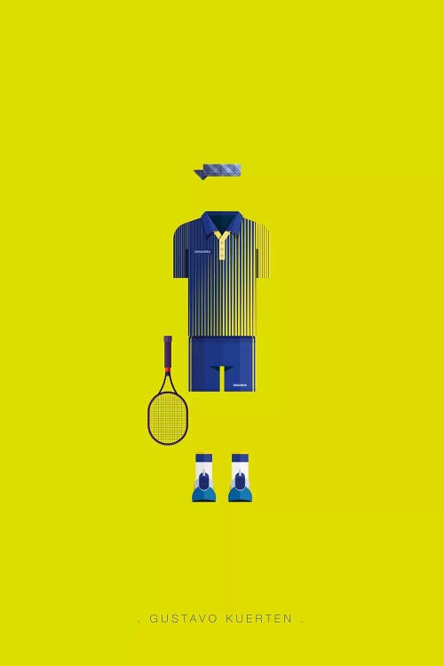 Gustavo Kuerten by Fred Birchal wall art
