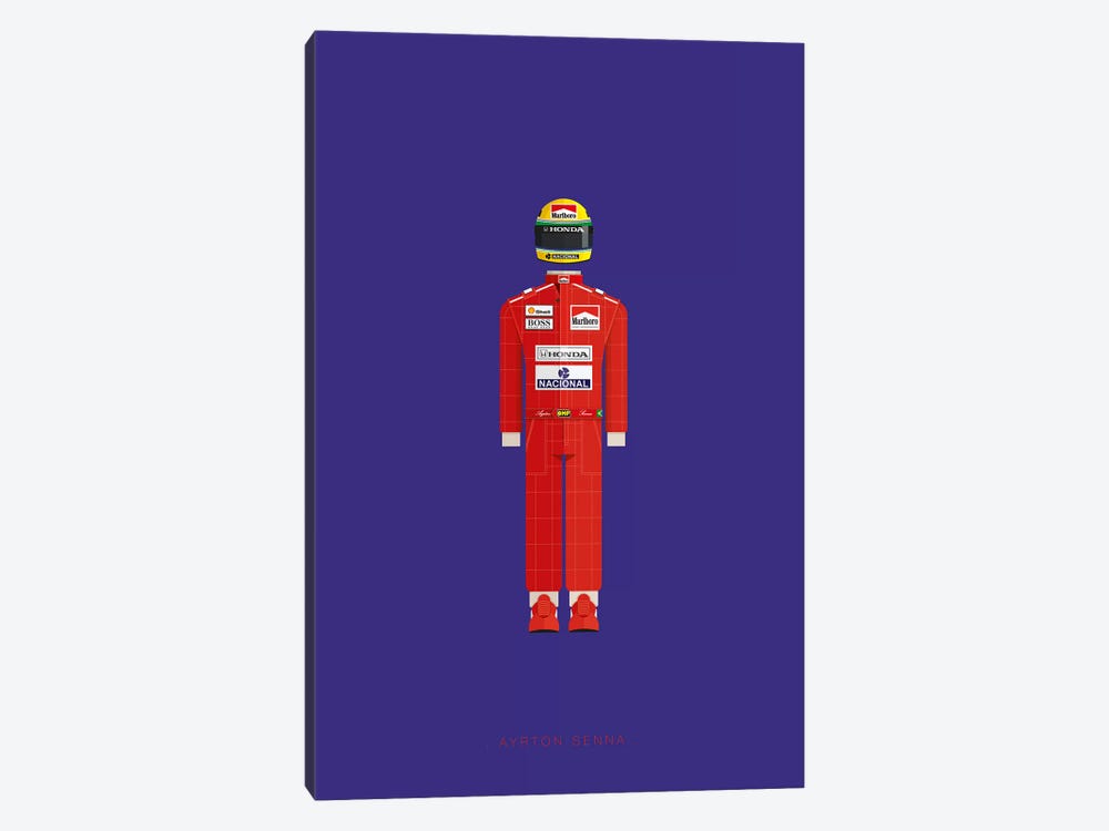 Ayrton Senna by Fred Birchal 1-piece Art Print