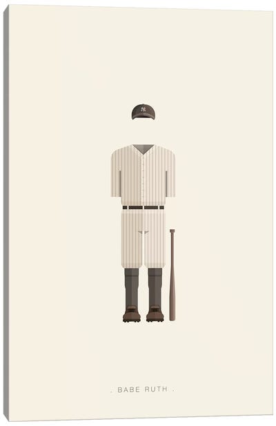 Babe Ruth Canvas Art Print - Baseball Art