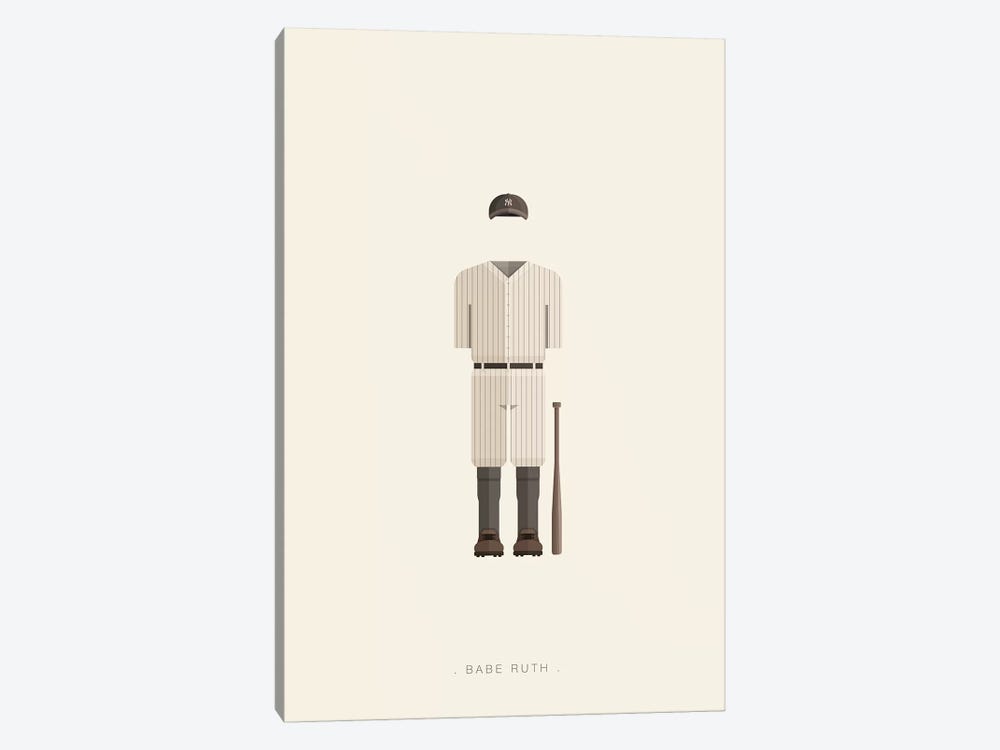Babe Ruth by Fred Birchal 1-piece Canvas Art Print