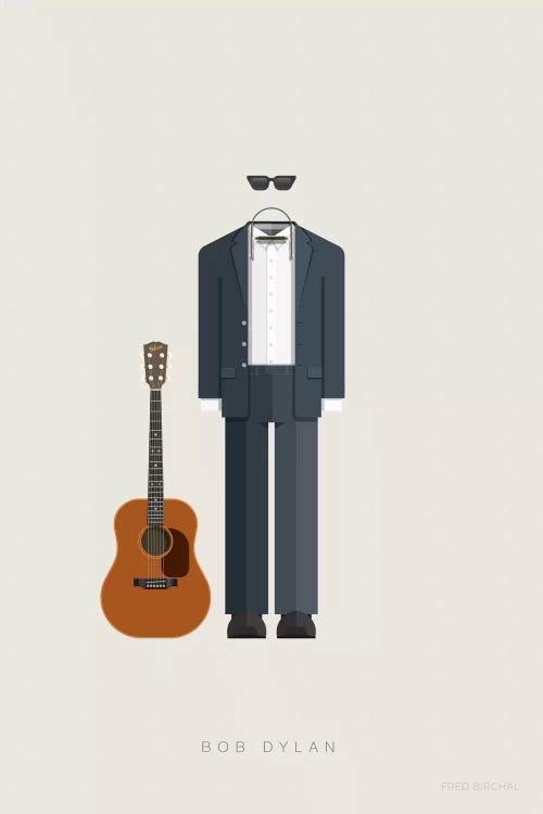 Bob Dylan by Fred Birchal wall art