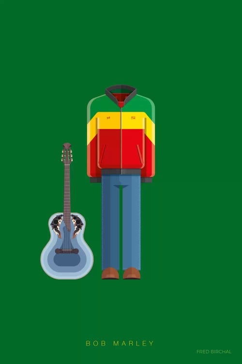 Bob Marley by Fred Birchal wall art