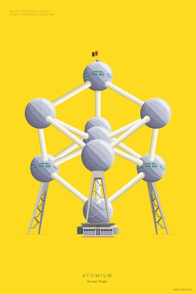 Fred Birchal: Atomium Brussels, Belgium by Fred Birchal
