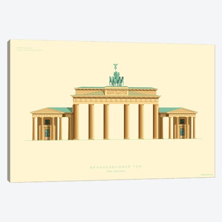 Brandenburg Gate Berlin, Germany Canvas Print #FBI214} by Fred Birchal Canvas Artwork