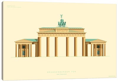 Brandenburg Gate Berlin, Germany Canvas Art Print - Fred Birchal