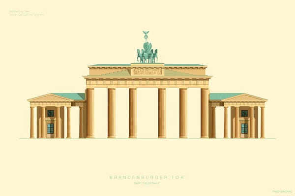 Gates: Brandenburg Gate Berlin, Germany by Fred Birchal