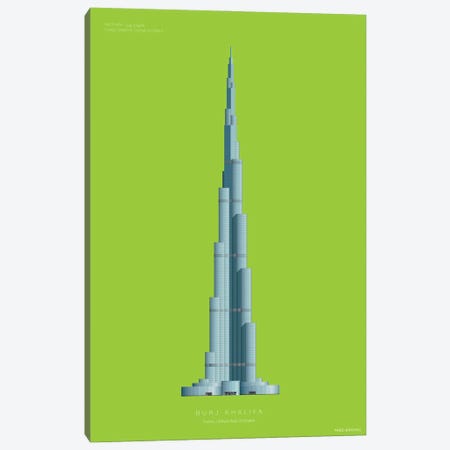 Burj Khalifa Dubai, United Arab Emirates Canvas Print #FBI215} by Fred Birchal Canvas Wall Art