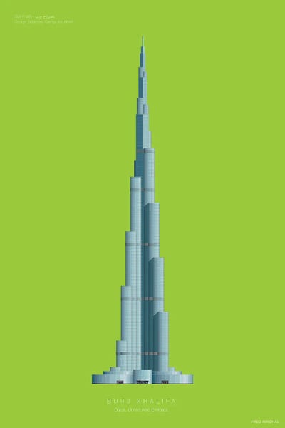 Burj Khalifa: Burj Khalifa Dubai, United Arab Emirates by Fred Birchal