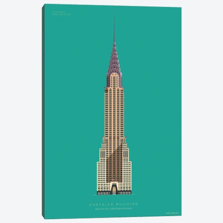 Chrysler Building New York City, Usa Canvas Print #FBI216} by Fred Birchal Canvas Art