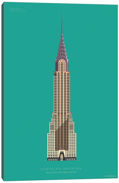 Chrysler Building New York City, Usa Canvas Art Print - Chrysler Building