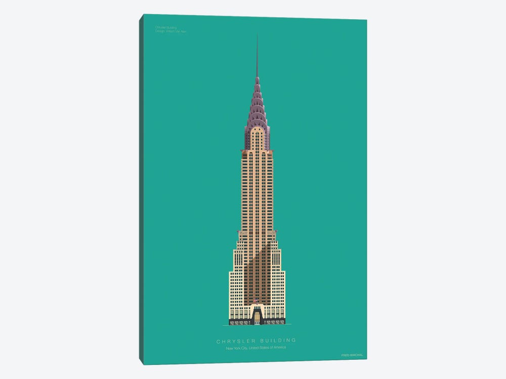 Chrysler Building New York City, Usa by Fred Birchal 1-piece Art Print