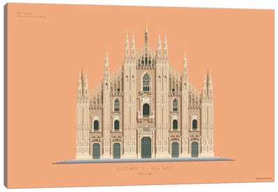 Duomo Di Milano Milan, Italy Canvas Art Print - Fred Birchal