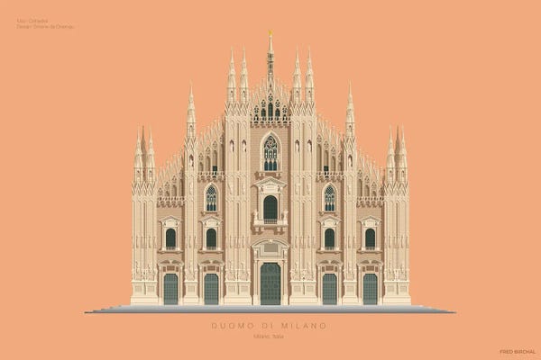 Places Of Worship: Duomo Di Milano Milan, Italy by Fred Birchal