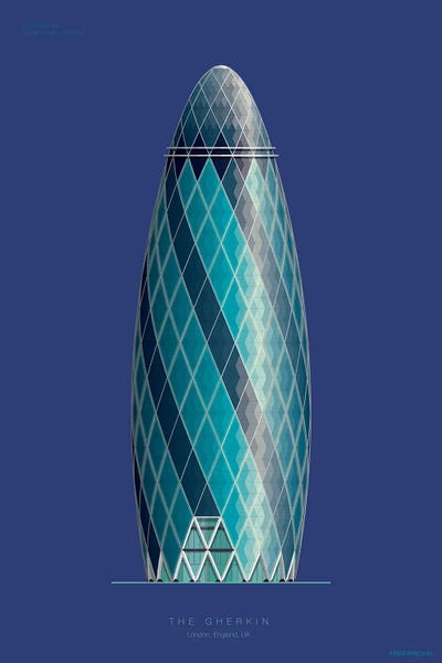 Fred Birchal: 30 St Mary Axe (The Gherkin) London, England by Fred Birchal