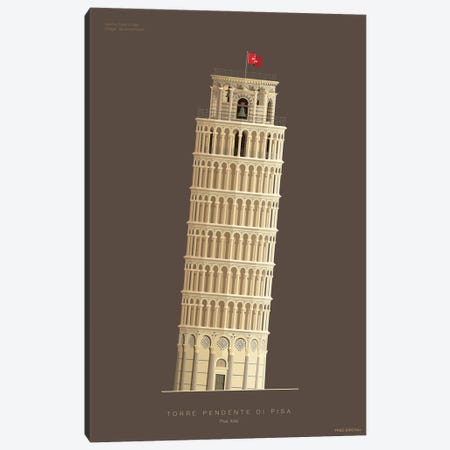 Leaning Tower Of Pisa Pisa, Italy Canvas Print #FBI219} by Fred Birchal Canvas Print