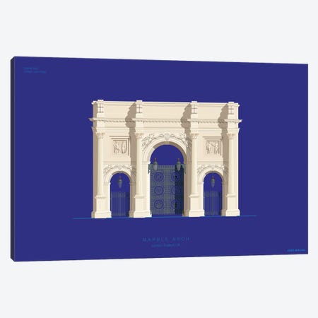 Marble Arch London, England Canvas Print #FBI221} by Fred Birchal Canvas Artwork