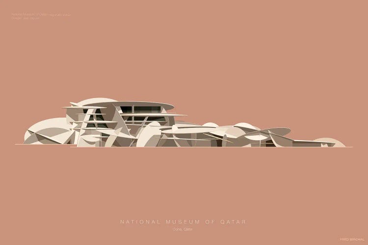 National Museum Of Qatar Doha, Qatar by Fred Birchal wall art
