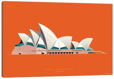 Sydney Opera House Sydney, Australia Canvas Art Print - Fred Birchal