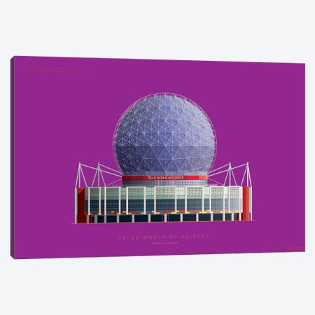 Telus World Of Science Vancouver, Canada Canvas Print #FBI230} by Fred Birchal Canvas Print