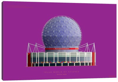 Telus World Of Science Vancouver, Canada Canvas Art Print - Fred Birchal