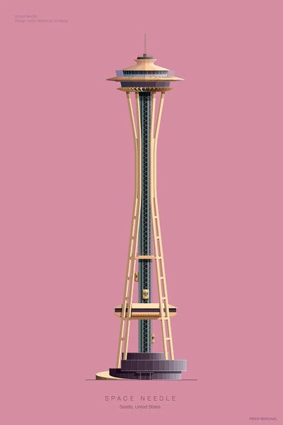Space Needle: Space Needle Seattle, Usa by Fred Birchal