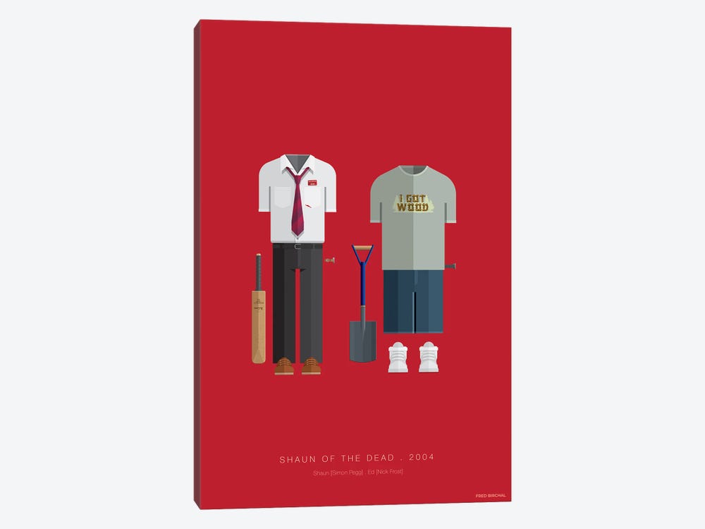 Shaun Of The Dead by Fred Birchal 1-piece Canvas Art