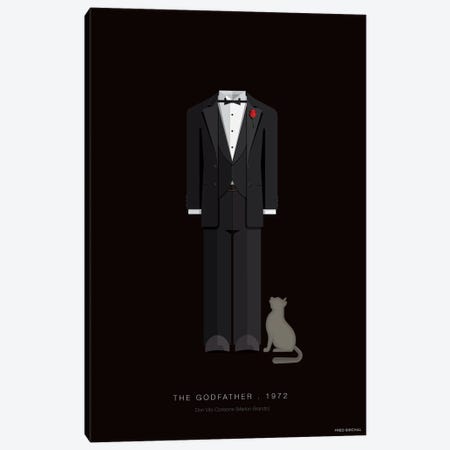 The Godfather Don Vito Corleone Canvas Print #FBI246} by Fred Birchal Art Print