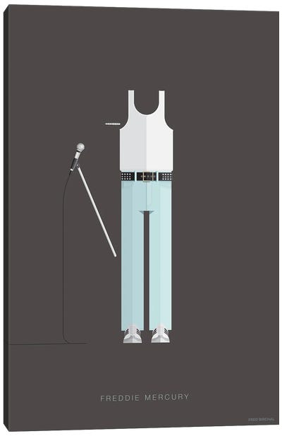 Freddy Mercury Live Aid Canvas Art Print - Freddie Mercury