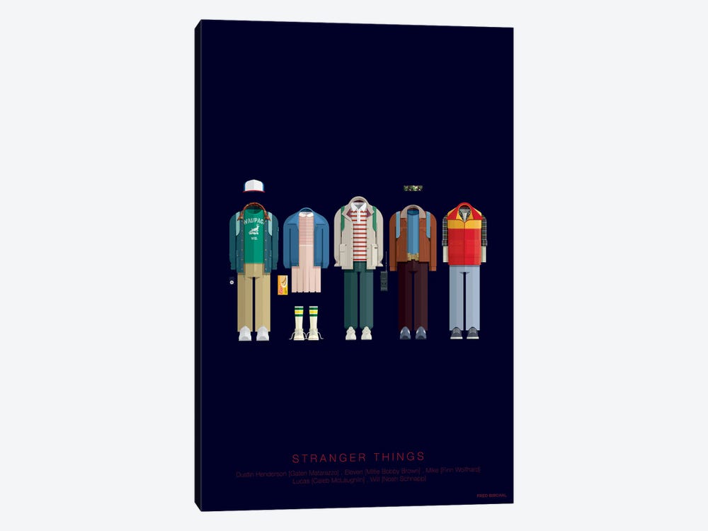 Stranger Things by Fred Birchal 1-piece Canvas Artwork