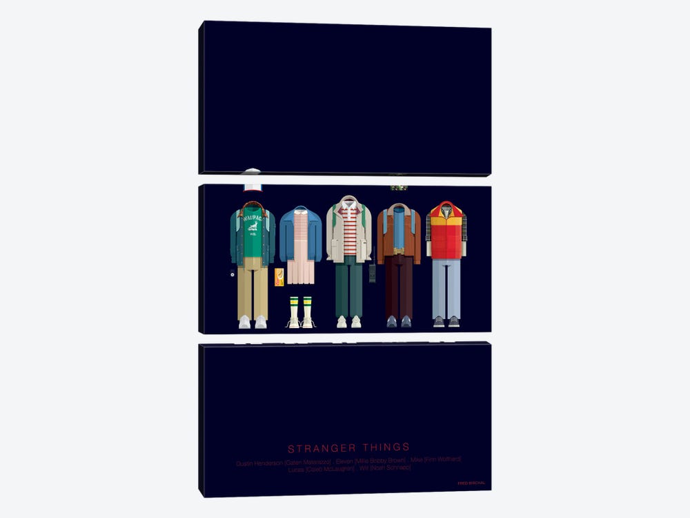 Stranger Things by Fred Birchal 3-piece Canvas Wall Art
