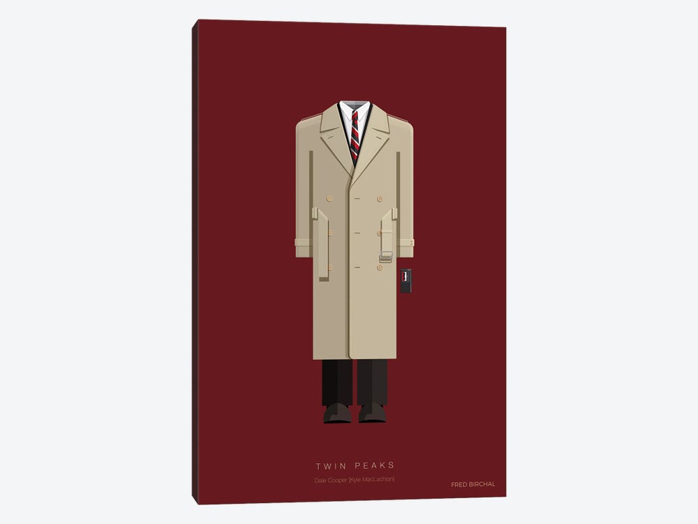 Twin Peaks - Dale Cooper by Fred Birchal 1-piece Canvas Print