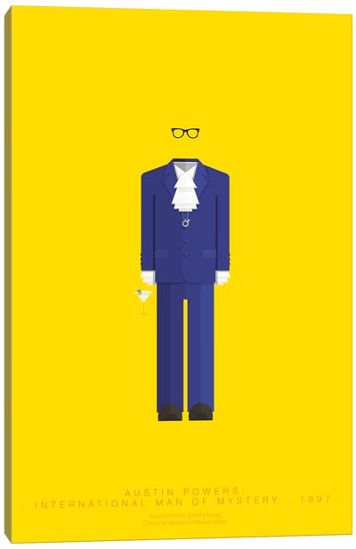 Austin Powers Canvas Art Print - Famous Hollywood Costumes