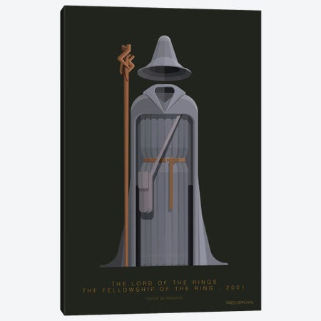 The Lord Of The Rings - Gandalf Canvas Print #FBI270} by Fred Birchal Canvas Art Print