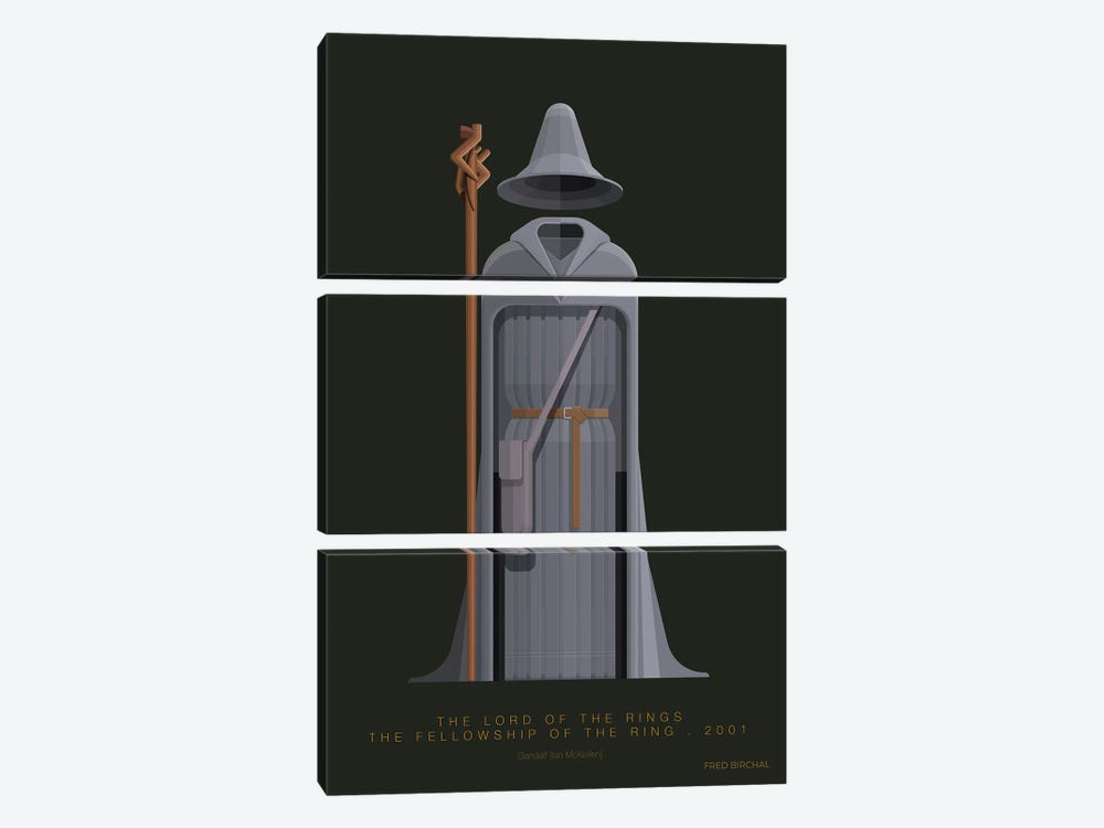 The Lord Of The Rings - Gandalf by Fred Birchal 3-piece Art Print