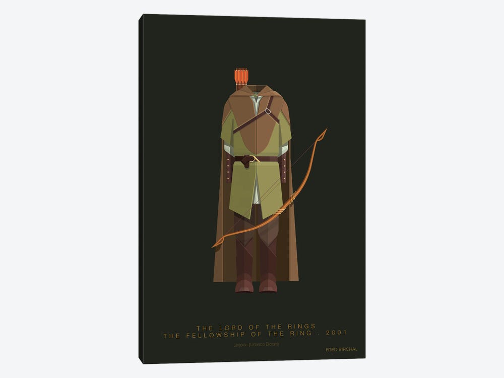 The Lord Of The Rings - Legolas by Fred Birchal 1-piece Canvas Art Print