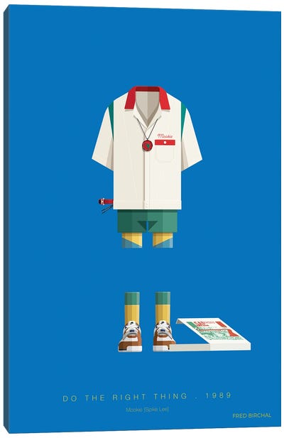 Do The Right Thing - Mookie Canvas Art Print - Fred Birchal