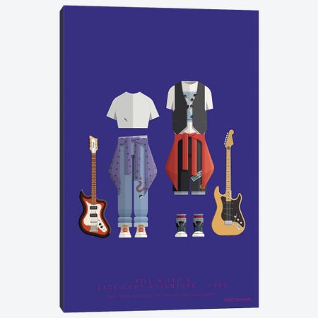 Bill And Ted's Excellent Adventure Canvas Print #FBI287} by Fred Birchal Canvas Art Print