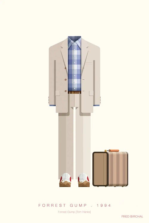 Forrest Gump, 1994 by Fred Birchal wall art