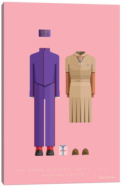 The Grand Budapest Hotel, 2014 Canvas Art Print - Movie & Television Character Art