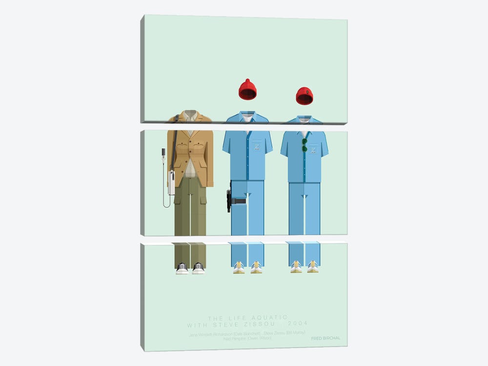 The Life Aquatic With Steve Zissou, 2004 by Fred Birchal 3-piece Canvas Art Print