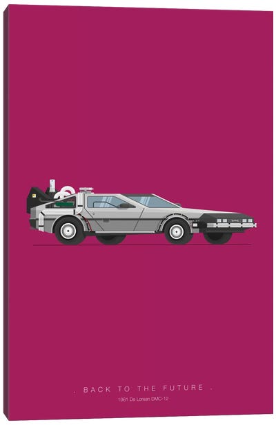 Back To The Future Canvas Art Print - Action & Adventure Minimalist Movie Posters